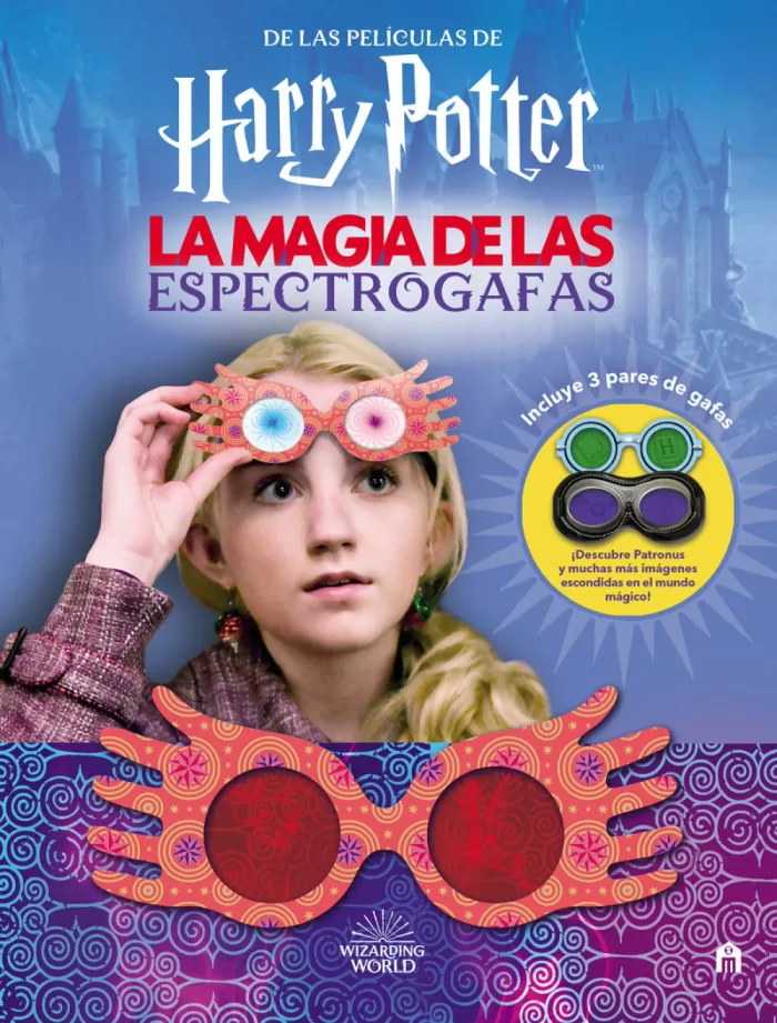 caja libro con tela escuela de magia