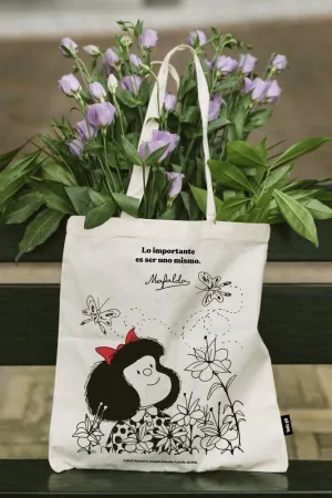 BOLSA DE TELA DE LA COMPRA MAFALDA FLORES