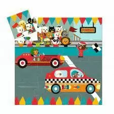 PUZZLE SILUETA EL COCHE DE CARRERAS FSC