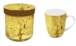 TAZA ARBOL DE LA VIDA EN CAJA DE REGALO KLIMT