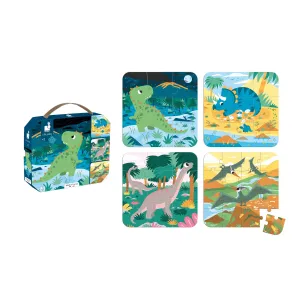 PUZZLES 6 9 12 16 PZAS. LOS DINOSAURIOS
