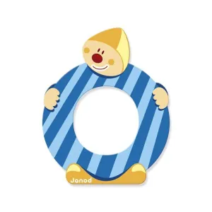 LETRA O SERIE PAYASO DE MADERA