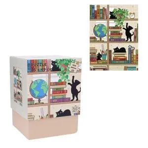 PUZZLE 500 PIEZAS 36X49CM BUG ART GATOS LIBROS