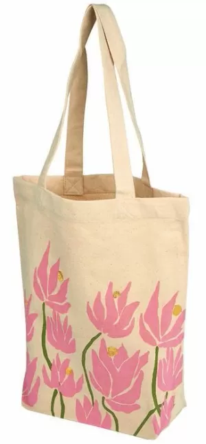 BOLSA DE TELA DE LA COMPRA FLOWER MARKET