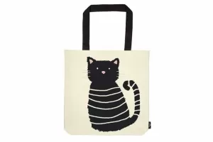 BOLSA DE TELA DE LA COMPRA GATO NEGRO