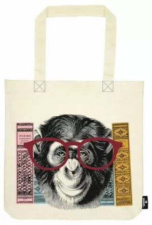 BOLSA DE TELA  DE LA COMPRA - MONO GAFAS