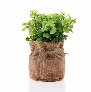 PLANTA VERDE ARTIFICIAL EN BOLSA 15 CM