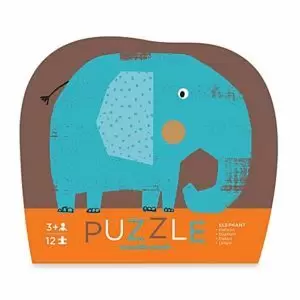 PUZZLE 12 PZAS. ELEPHANT - ELEFANTE