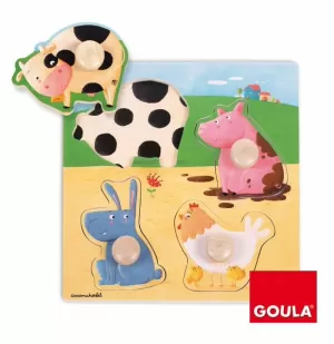 PUZZLE ANIMALES GRANJA COLOR (22 X 22 CM.)