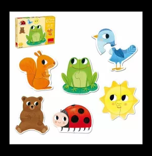 PUZZLE SILUETA 6 X 2 PZAS.