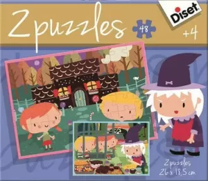 PUZZLES LA CASITA DE CHOCOLATE 2 X 48 PZAS.