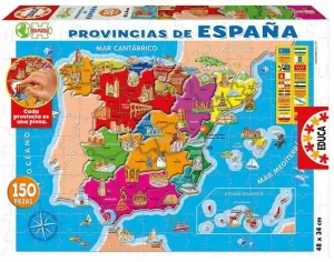 PUZZLE 150 PZAS. PROVINCIAS DE ESPAÑA