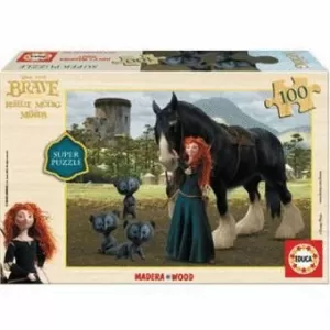 PUZZLE 100 PZAS. BRAVE MADERA