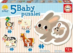 BABY PUZZLES ANIMALES DE LA GRANJA 2 3 4  PZAS.