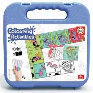COLOURING ACTIVITIES DOMINO 28 PZAS. + 6 ROTULADORES