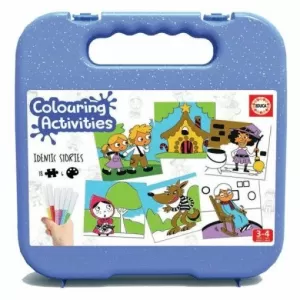COLOURING ACTIVITIES IDENTIC MEMO GAMES CUENTOS 20 PZAS. + 6 ROTULADORES