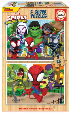PUZZLES 2×25 SPIDEY & HIS AMAZING FRIENDS