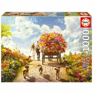 PUZZLE 1000 PZAS. CARRO DE FLORES