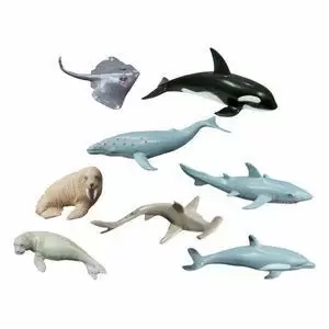 ANIMALES MARINOS 13 CM. BOTE 8 FIGURAS ANIMALES MARINOS 13 CM. BOTE 8 FIGURAS