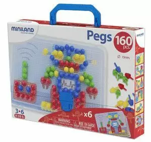 MALETIN PEGS 15 MM 200 UDS + PLACA + 6 MODELOS