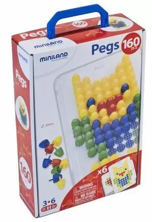 MALETIN PEGS 20 MM 100 UDS. + PLACA + 6 MODELOS
