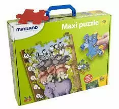 PUZZLE DE SUELO ANIMALITOS Y NUMEROS