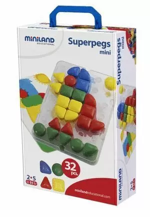 SUPERPEGS - PLACA + 32 PEGS + 4 MODELOS