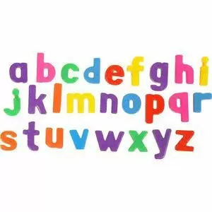 LETRAS MAGNETICAS MINUSCULAS BOTE 155 PIEZAS