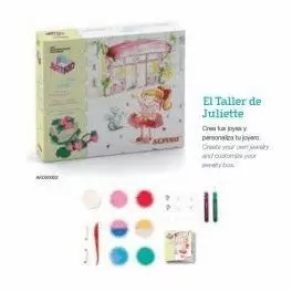 EL TALLER DE JULIETTE KIT DE MANUALIDADES COMPLETO CREA TUS JOYAS Y PERSONALIZA TU JOYERO