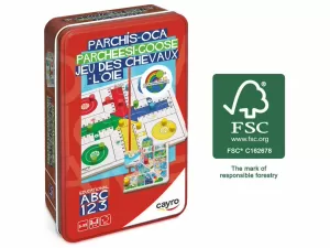 JUEGO DE MESA PARCHIS-OCA METAL BOX VIAJE