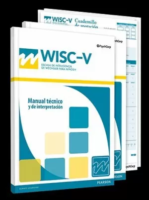 WISC-V. CUADERNO DE ANOTACIÓN (PAQUETE DE 25 UDS.)