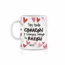 TAZA PEDRITA PARKER MADRE CORAZON CERAMICA BLANCA