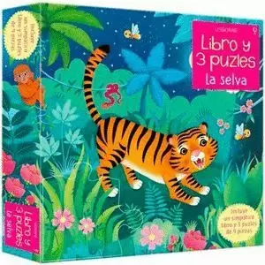 LA SELVA - CAJA LIBRO + 3 PUZZLES