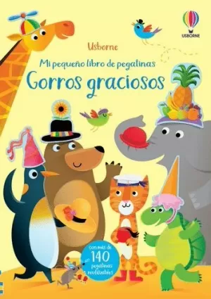 GORROS GRACIOSOS PEQUEÑO LIBRO PEGATINAS