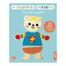 LOS OSITOS SE VISTEN MIS SILUETAS DE MADERA