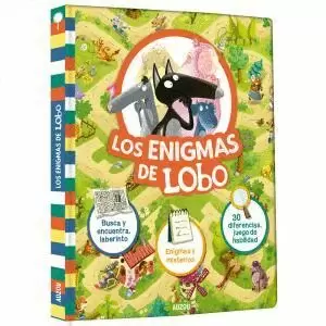 LOS ENIGMAS DE LOBO. BUSCA Y ENCUENTRA Y LABERINTO. ENIGMAS Y MISTERIOS. 30 DIFE