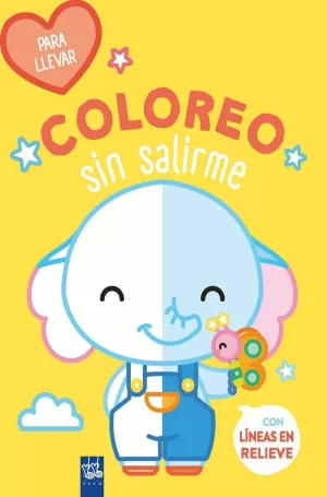 COLOREO SIN SALIRME-PARA LLEVAR. ELEFANTE COLOREO SIN SALIRME-PARA LLEVAR. ELEFANTE