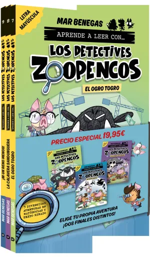 PACK APRENDE A LEER CON..LOS DETECTIVES ZOOPENCOS! 7,8 Y 9: EN LETRA MAYÚSCU