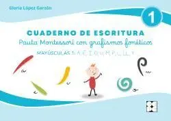 CUADERNO DE ESCRITURA. MAYÚSCULAS 1: A, E, I, O, U, M, P, L, LL, Y