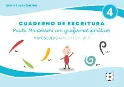 CUADERNO DE ESCRITURA. MAYÚSCULAS 4: Ñ, J, H, CH, W, X