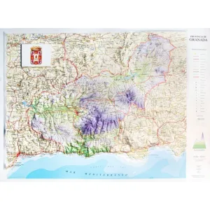 MAPA RELIEVE GRANADA 65X45 MAPA RELIEVE GRANADA 65X45