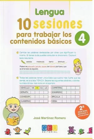 10 SESIONES PARA TRABAJAR CONTENIDOS BASICOS. 4