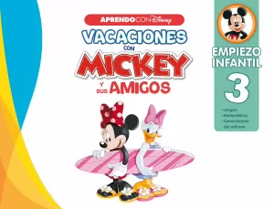 CUADERNO VACACIONES MICKEY 3 AÑOS