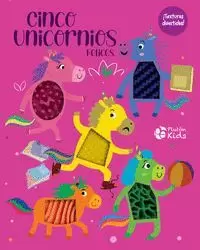 CINCO UNICORNIOS FELICES.TEXTURAS DIVERTIDAS