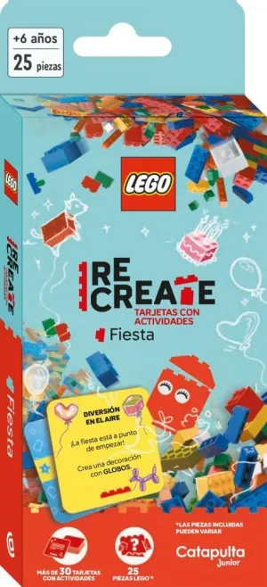 LEGO RECREATE FIESTA CONSTRUCCIÓN TARJETAS CON ACTIVIDADES