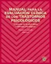 MANUAL PARA LA EVALUACION CLINICA DE LOS TRASTORNOS PSICOLOGICOS