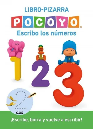 POCOYÓ. LECTOESCRITURA - ESCRIBO LOS NÚMEROS (LIBRO-PIZARRA)