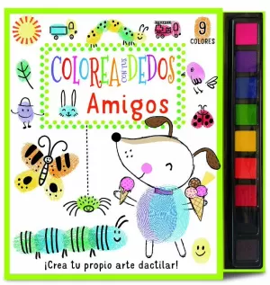 COLOREA CON TUS DEDOS: AMIGOS COLOREA CON TUS DEDOS: AMIGOS