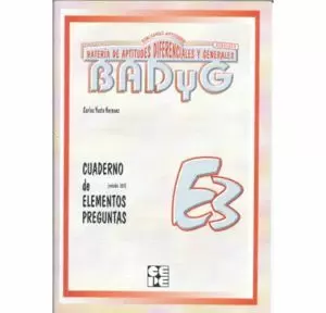 BADYG E3. CUADERNO DE PREGUNTAS