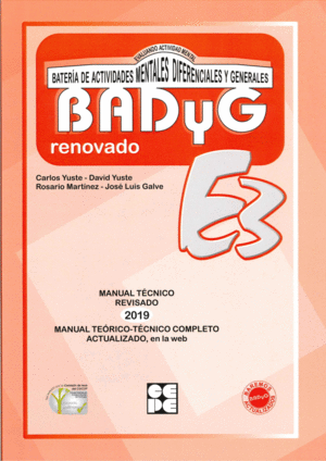BADYG E3 MANUAL TECNICO